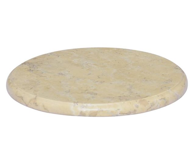 Stolna ploča, krem, Ø40x2,5 cm, mramor