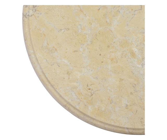 Stolna ploča, krem, Ø40x2,5 cm, mramor