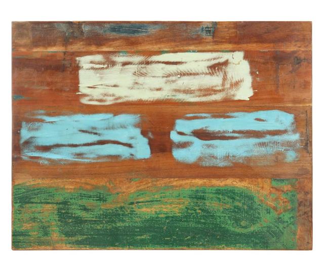 Blat masa dreptunghiular 60x80 cm lemn masiv reciclat 15-16 mm