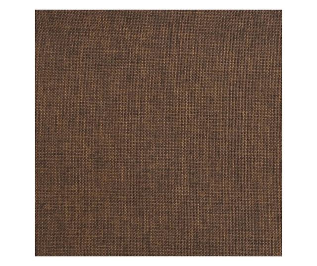 Zakretne kuhinjske stolice, 2 kom., smeđe, tekstil