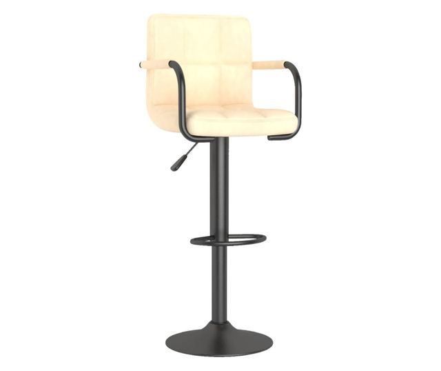 Barski stolček krem žamet