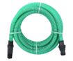 zöld szívótömlő PVC csatlakozókkal 7 m 22 mm