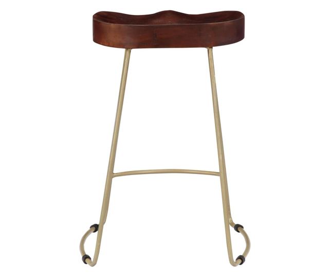 Scaune de bar Gavin, 2 buc., lemn masiv de mango