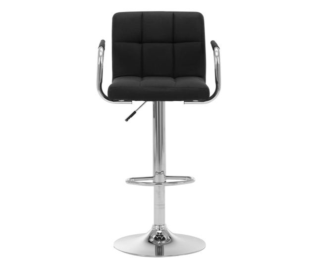 Barski stoli, 2 kosa, črni, blago