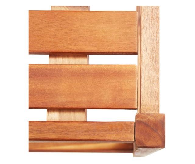 Scaune de bar, 2 buc., lemn masiv de acacia