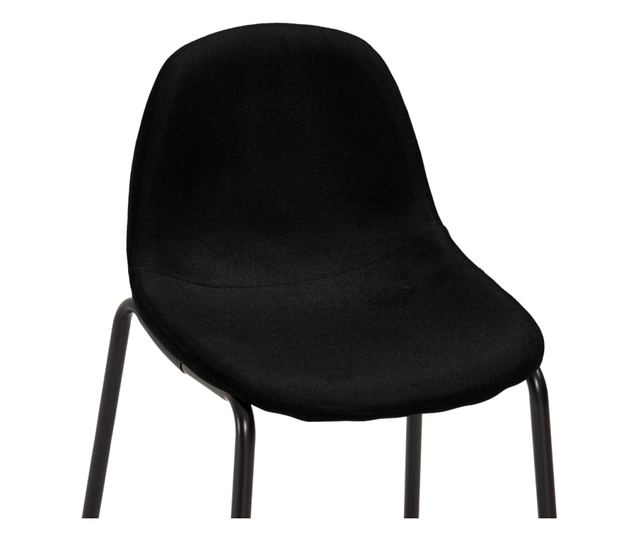 Barski stoli 2 kosa črno blago