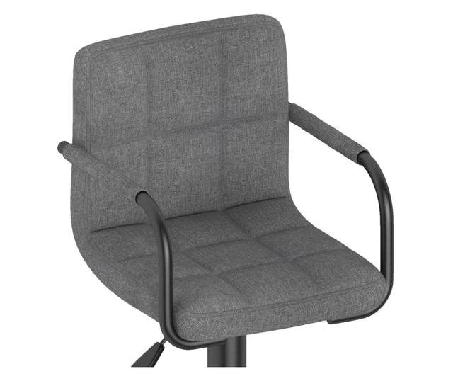 Barski stol, svetlo siv, blago