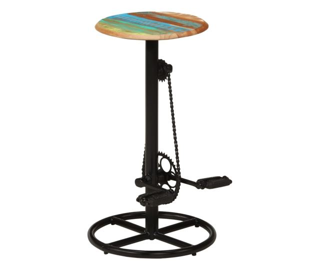 Barski stoli, 2 kosa, masiven recikliran les