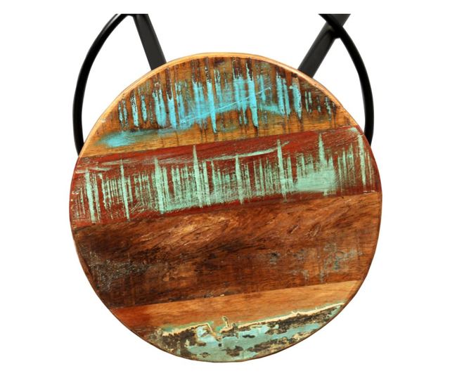 Barski stoli, 2 kosa, masiven recikliran les