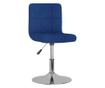 Zakretne kuhinjske stolice, 2 kom., plave, tekstil