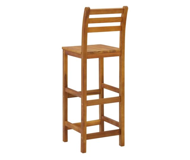 Taburete de bar, 4 buc., lemn masiv de acacia