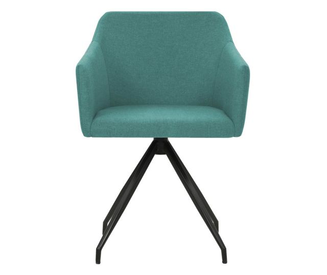 Zakretne kuhinjske stolice, 2 kom., zelene, tekstil