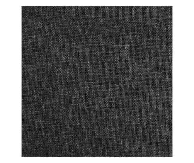 Zakretne kuhinjske stolice, 2 kom., crne, tekstil