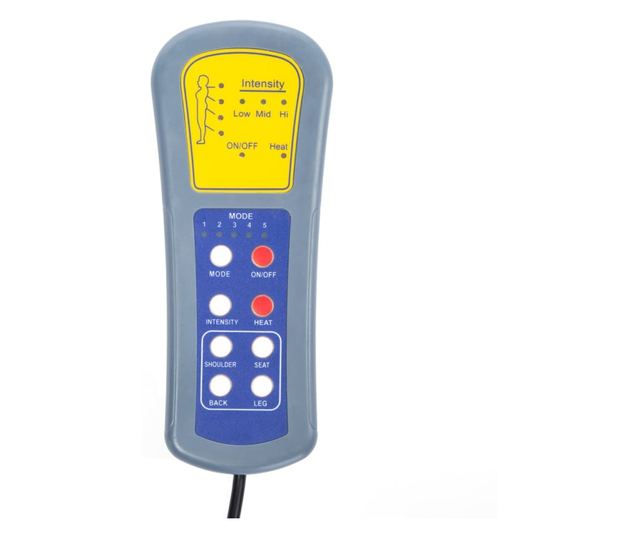 Električna podesiva masažna fotelja, antracit, eko koža