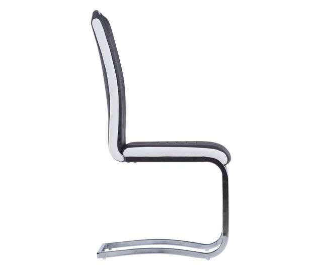 Set kuhinjskog namještaja, 7 dijelova, crna, umjetna koža