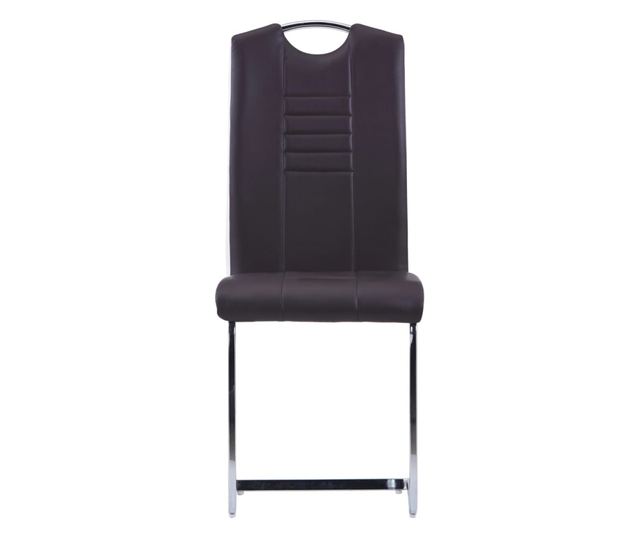 Set kuhinjskog namještaja, 11 dijelova, smeđa, umjetna koža