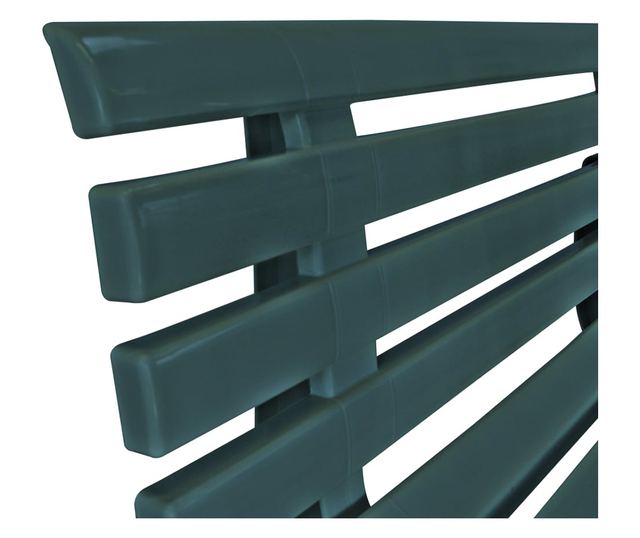 Vrtna klupa 145,5 cm plastična zelena