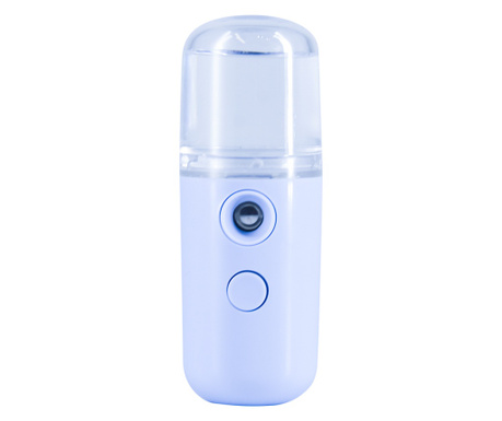 Spray Hidratare Faciala Nano eOptima® W-718B, Igienizare, Abur Rece, Hidratare, Ionic, 30 ml, Port USB, Albastru