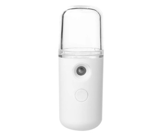 Spray Hidratare Faciala,Nano Ⅱ®,Igienizare, Curatare Ten, Abur Rece, Incarcare USB,30 ml, Alb