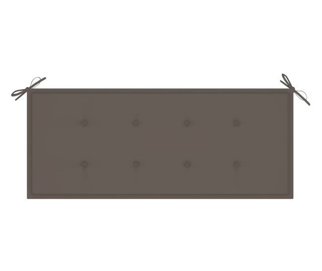 Градинска пейка с възглавница, 120 см, масивна акациева дървесина