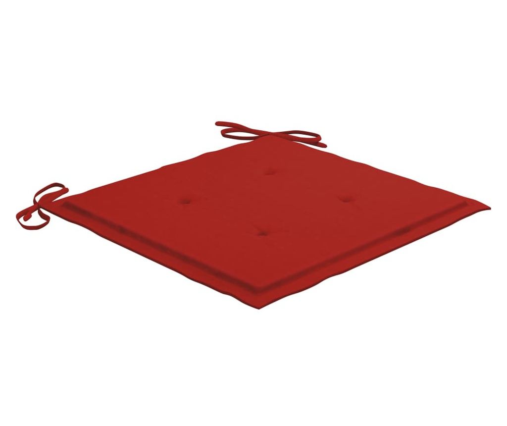 Градински столове с възглавници, 3 бр., Масивна акациева дървесина - 7