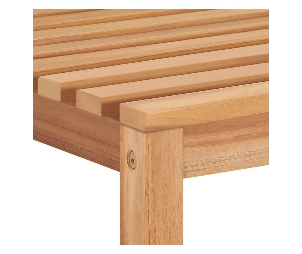 Градински столове с възглавнички, 6 бр., тиково дърво от масив - 7