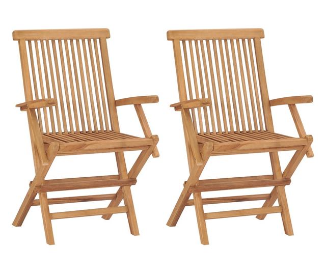 Vrtni namještaj, 3 dijela, masivno tikovo drvo