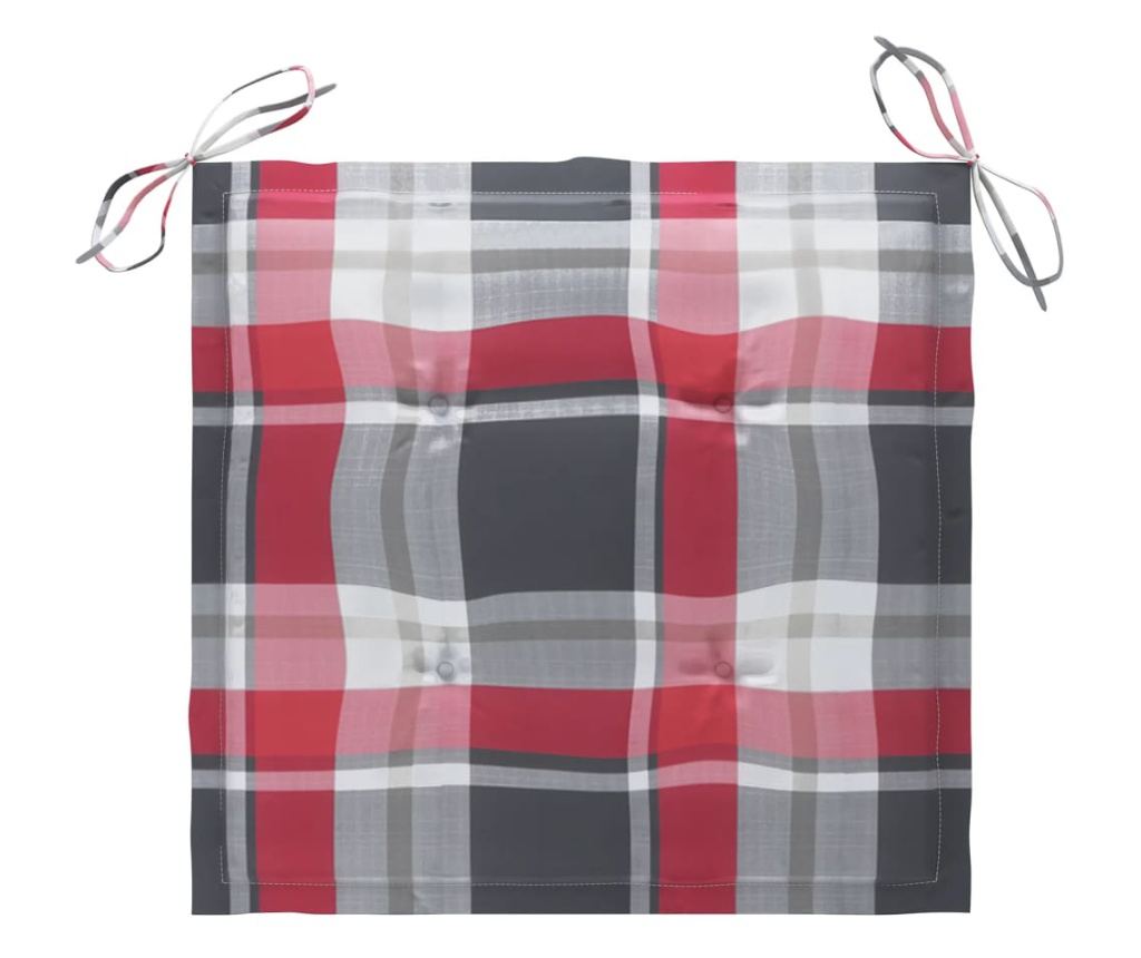 Градински столове с масичка за чай и възглавници, масивно акациево дърво - 8