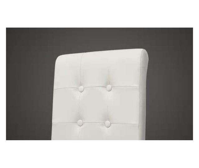 Kuhinjske stolice, 2 kom., bijele, umjetna koža