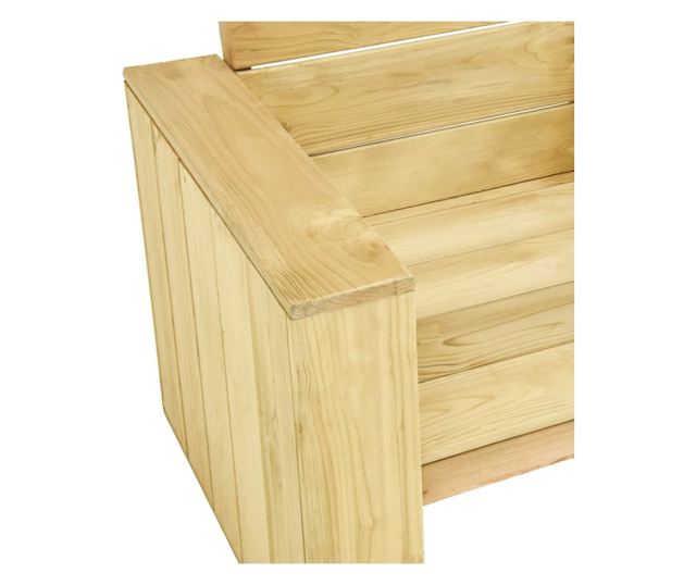 Vrtni namještaj, 3 dijela, tretirani bor