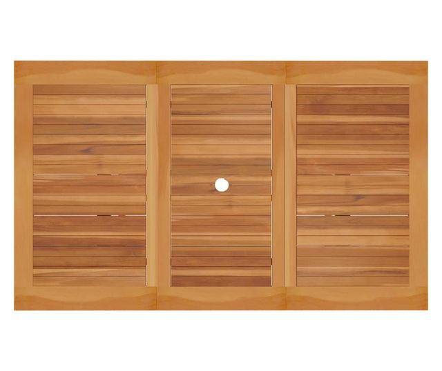 Set vrtnog namještaja, 5 komada, masivna tikovina