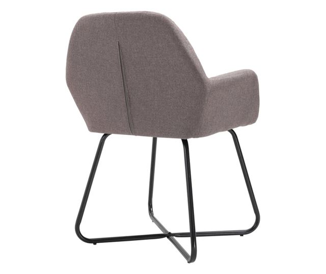 Kuhinjske stolice, 4 kom., sivo taupe, tekstilni materijal