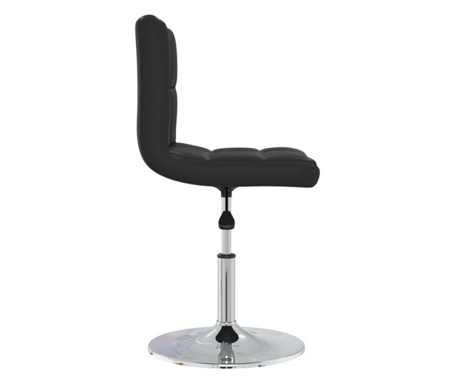 Barski stol, črn, umetno usnje