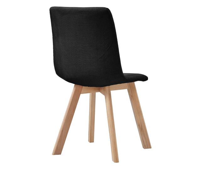 Kuhinjske stolice, 2 kom., crne, tekstilni materijal