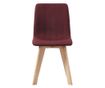Stolice za kuhinju, 4 kom., vinsko crvena, tekstilni materijal