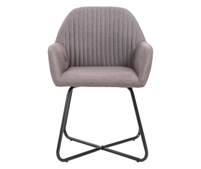 Kuhinjske stolice, 4 kom., sivo taupe, tekstilni materijal