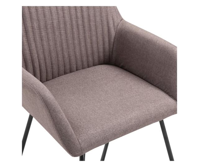 Kuhinjske stolice, 4 kom., sivo taupe, tekstilni materijal