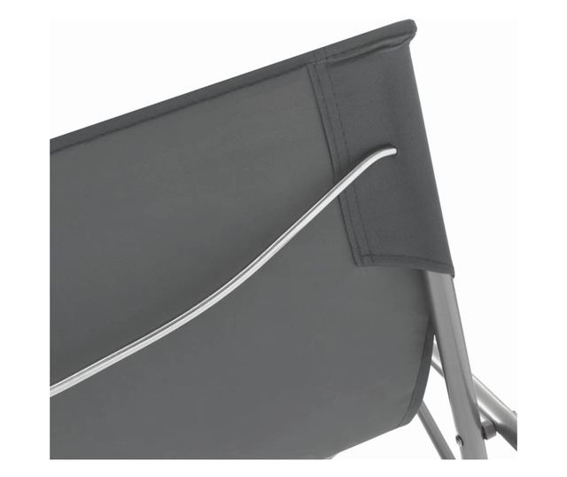 Sklopive stolice za plažu 2 kom čelik i tkanina Oxford sive