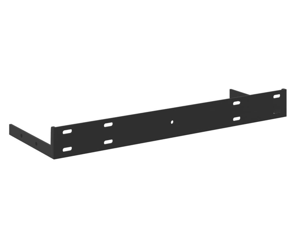 4 db fehér-tölgyszínű MDF lebegő fali polc 40 x 23,5 x 3,8 cm - 10