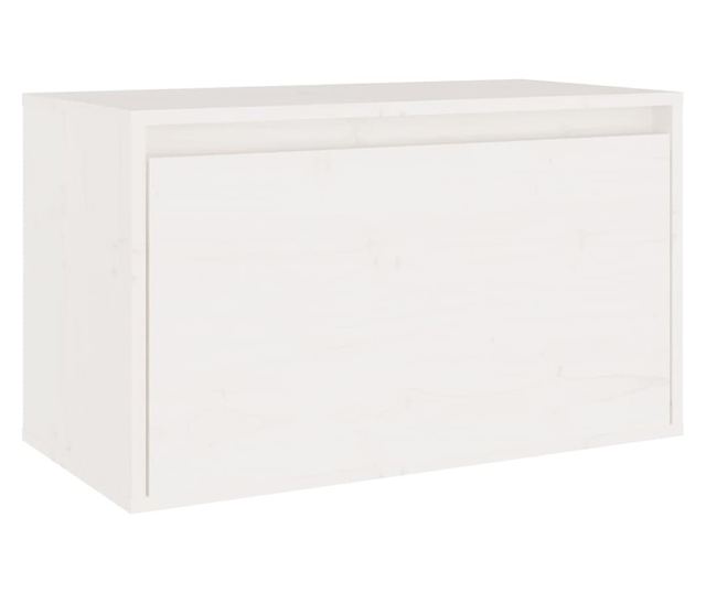 TV komode, bijela, 3 kom., masivno drvo bora