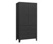 Industrijski ormar crni 90 x 50 x 180 cm metalni