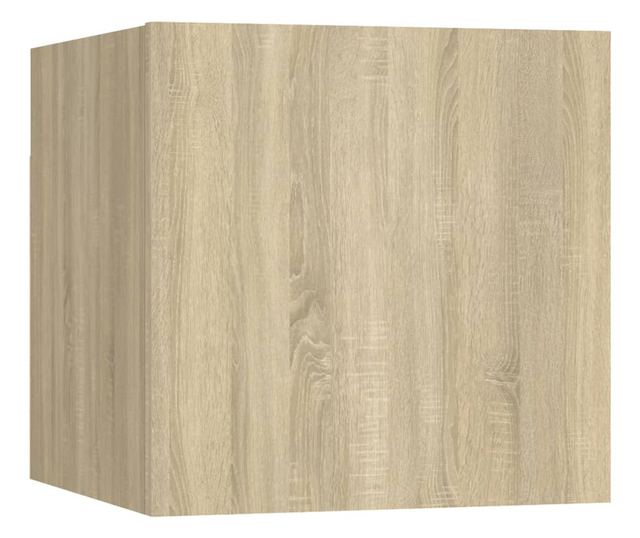 Set dulap TV, 6 piese, stejar sonoma, lemn prelucrat