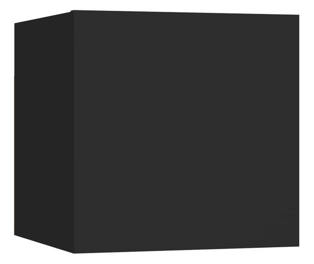 Set TV ormarića, 5 komada, crna, iverica