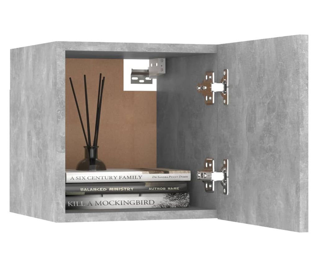 Set TV ormarića, 8 komada, Betonsko siva, Iverica - 5