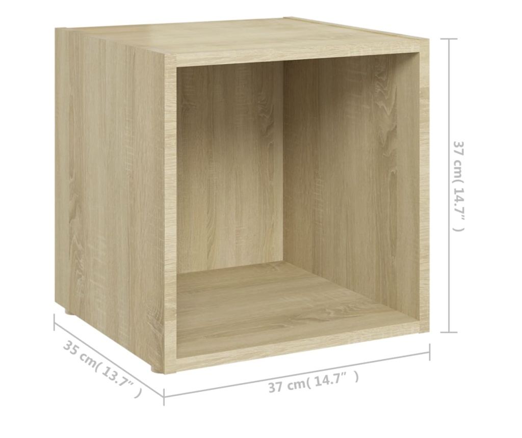 Set TV ormarića, 6 komada, sonoma hrast, iverica - 9