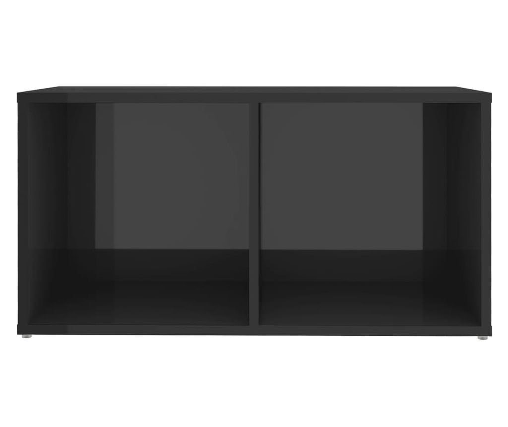 Set TV ormarića, 8 dijelova, visokog sjaja, siva, iverica - 4