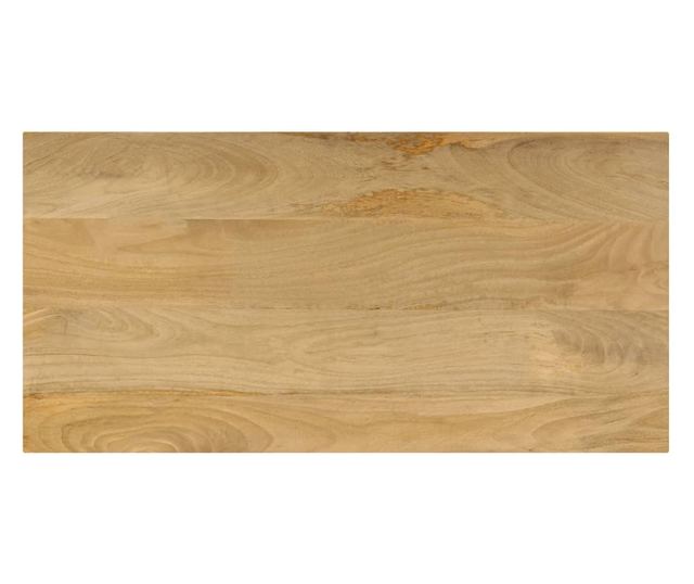 Stolić za kavu, 100x50x35 cm, masivno drvo manga i čelik