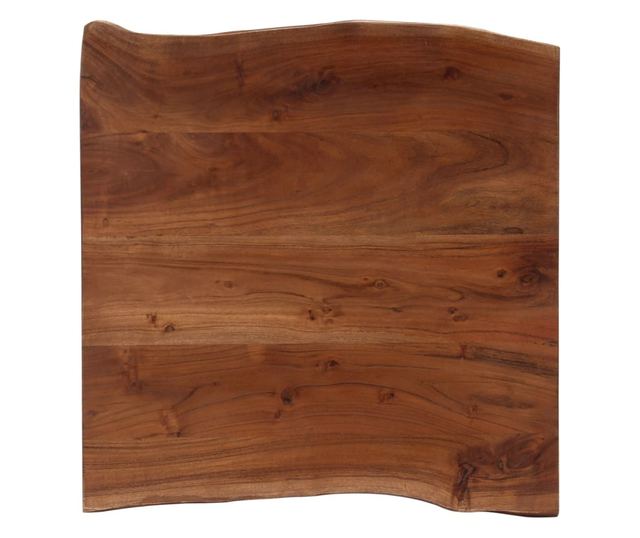 Stolić za kavu, prirodni rubovi, 60x60x40 cm, masivno drvo bagrema