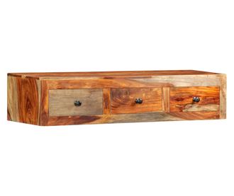 Masă consolă de perete, 100x25x20 cm, lemn masiv de sheesham