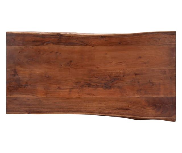 Stolić za kavu, prirodni rubovi, 115x60x40 cm, masivno drvo akacije